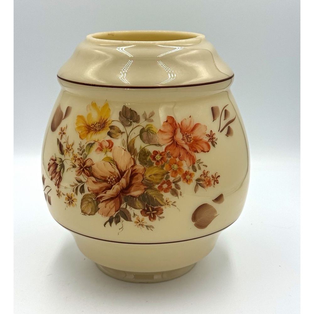 Beige Floral Round Big Lamp Shade
